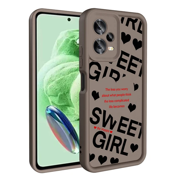 Zore Xiaomi ile uyumlu Redmi Note 12 5G Kılıf Kamera Korumalı Baskılı Arka Yüzey Klas Kapak ürün görseli 1
