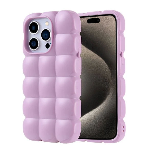 Zore Apple ile uyumlu iPhone 15 Pro Kılıf Parlak Esnek Silikon Dom Dom Kapak ürün görseli 1