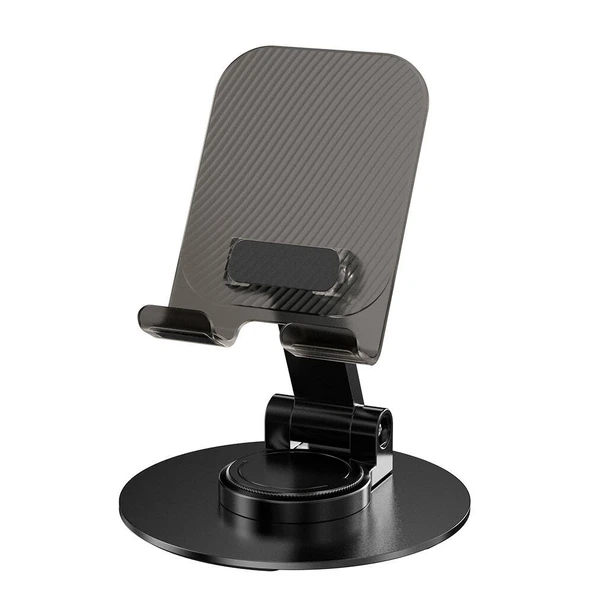 Zore MS-14 Taşınabilir Katlanabilir 360 Dönebilen Karbon Çelik Tasarımlı Telefon ve Tablet Standı ürün görseli 1