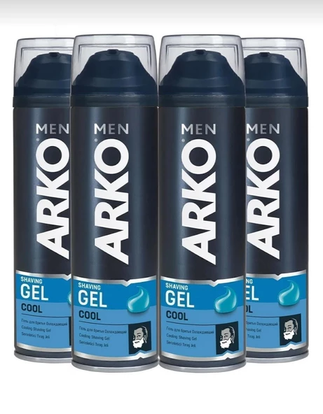 Arko Men Cool 200 ml 4 Adet Tıraş Jeli ürün görseli 1