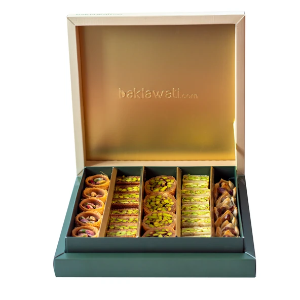 Antep Fıstıklı Kadayıflı Karışık Baklava Kutusu (400 G) ürün görseli 1