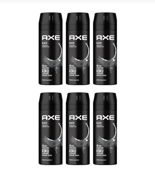 Axe Black 150 ml 6 Adet Erkek Deodorant ürün görseli 1