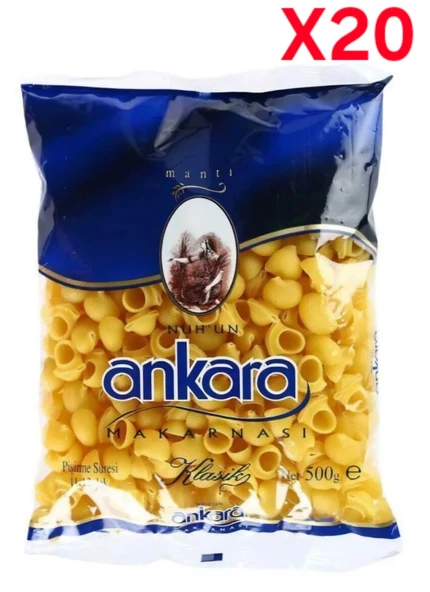 Nuh'un Ankara Mantı Makarna 500 gr 20'li ürün görseli 1