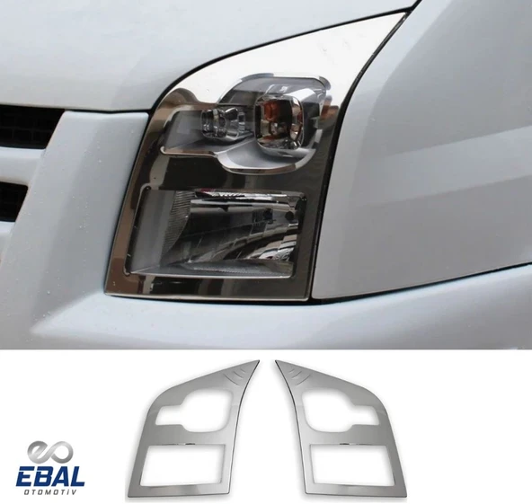 Ford Transit Uyumlu Krom Far Çerçevesi 2 Parça 2006-2014 Paslanmaz Çelik ürün görseli 1