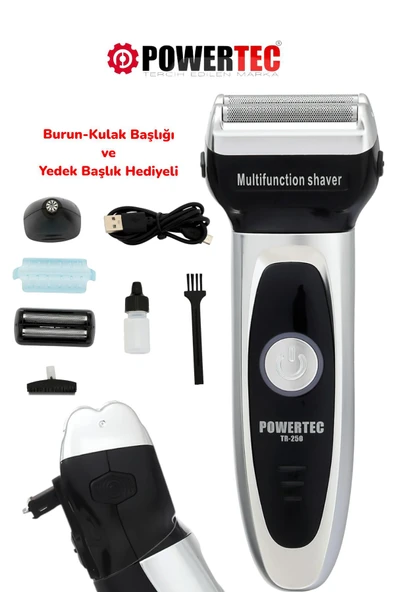 TR-250 Günlük Sakal Tıraş Makinesi  +Kulak-Burun Başlığı ürün görseli 1