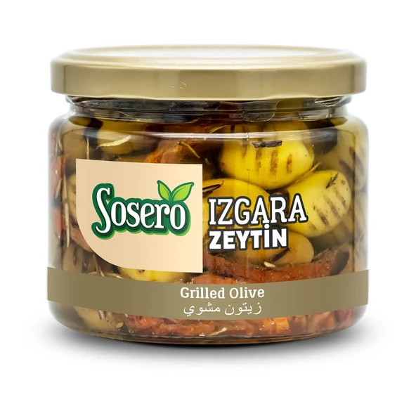 Sosero Grill Izgara Zeytin 290 gr Cam Kavanoz ürün görseli 1