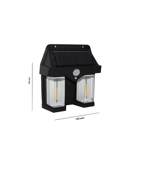 20W Sensörlü Solar Aplik 3200K (Sarı Işık) ürün görseli 1