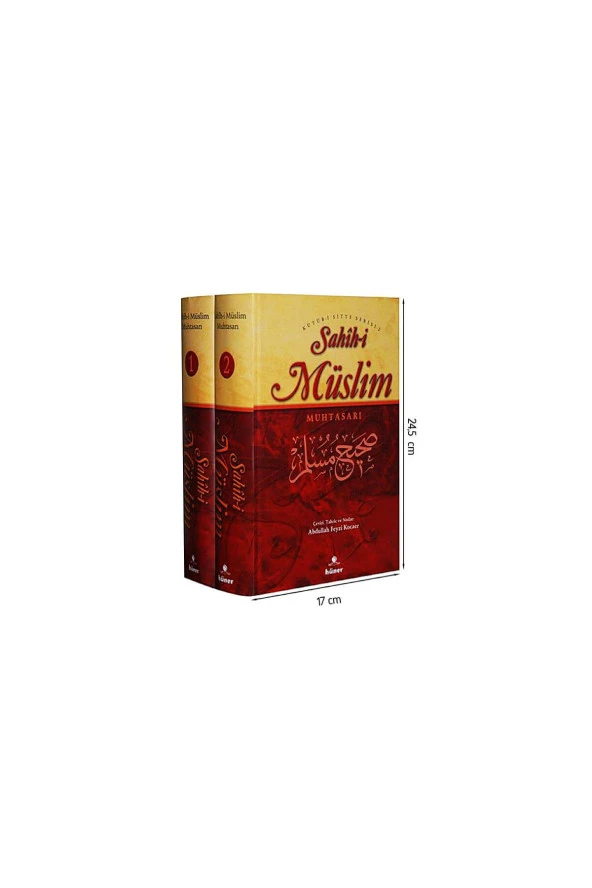 Sahihi Müslim Muhtasarı - 2 Cilt, Büyük Boy, Şamua-1466 ürün görseli 1