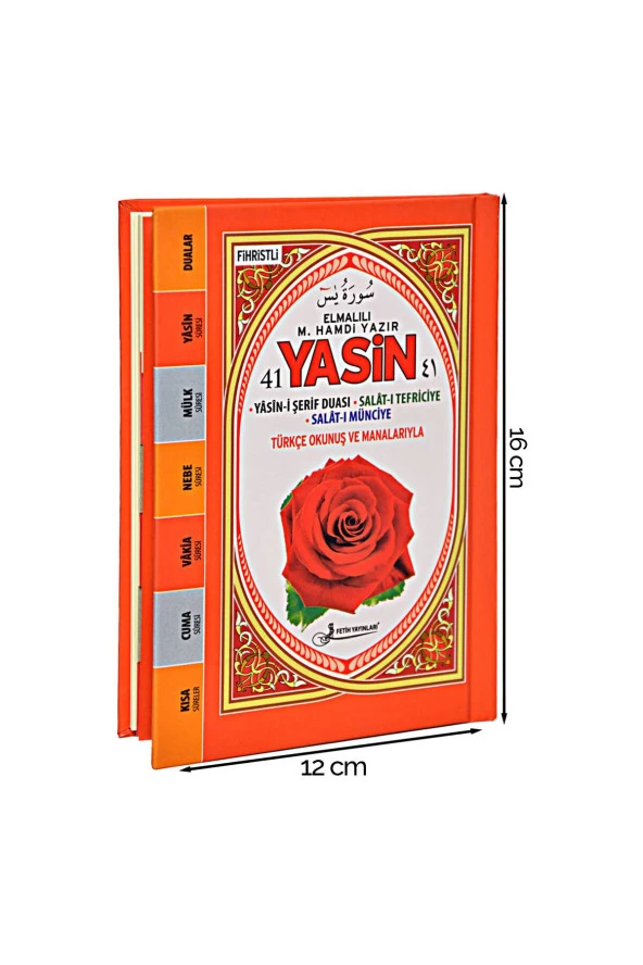Yasini Şerif Kitabı - Çanta Boy - 128 Sayfa - Ciltli - Pembe Renk - Fetih Yayınları - Mevlid Hediyeliği ürün görseli 1