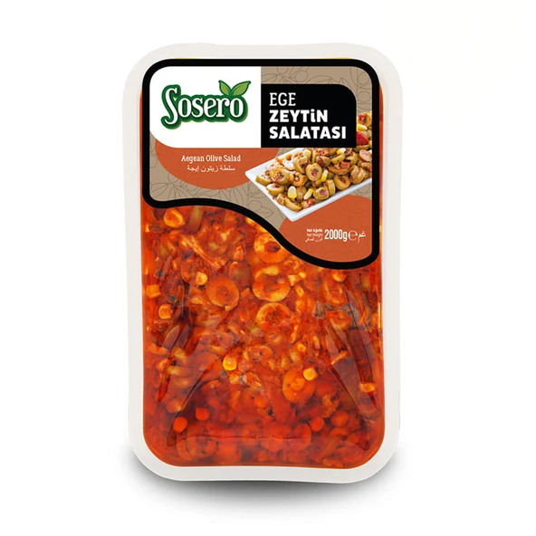 Ege Zeytin Salatası 1700 gr Tabak ürün görseli 1