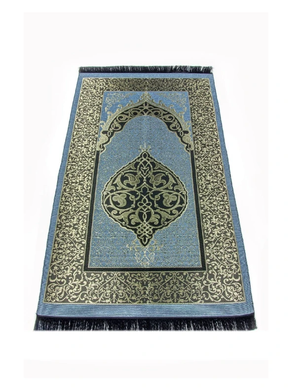 Ekonomik Osmanlı Tafta Seccade - 0150 - Mavi ürün görseli 1