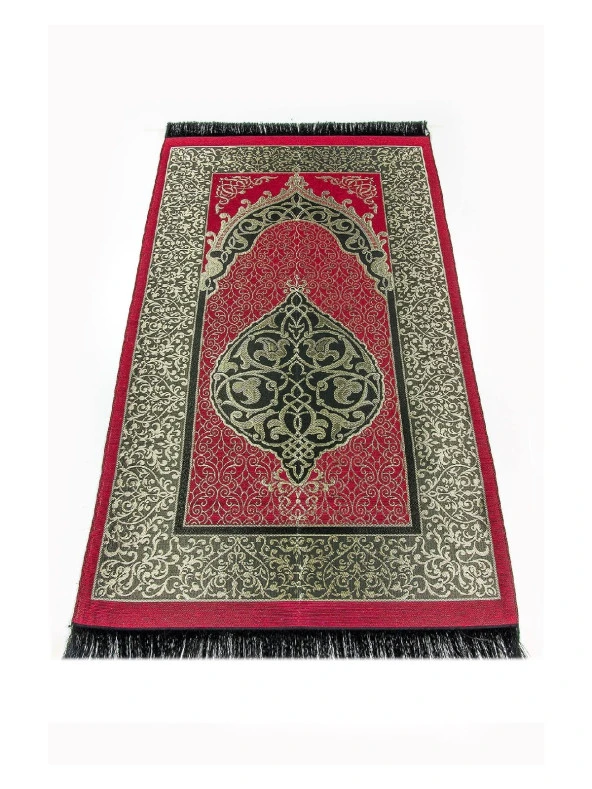 Ekonomik Osmanlı Tafta Seccade - 0150 - Bordo ürün görseli 1