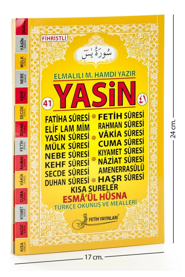 41 Yasin Kitabı - Orta Boy - 128 Sayfa - Fetih Yayınları - Mevlid Hediyeliği ürün görseli 1