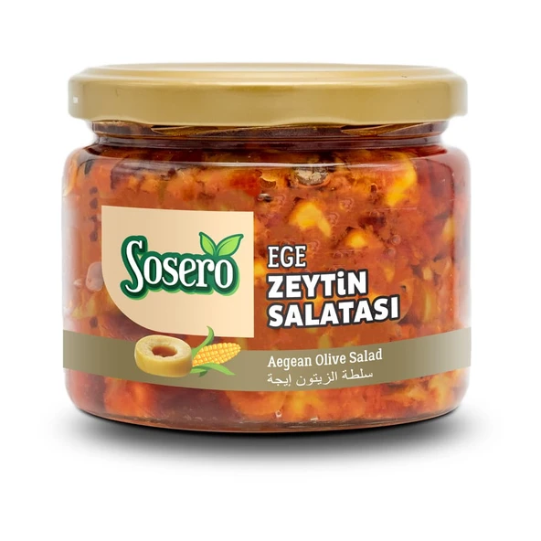 Ege Zeytin Salatası Cam Kavanoz 290 gr ürün görseli 1