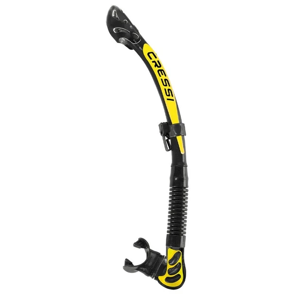 Cressi Alpha Ultra Dry Yetişkin Şnorkel BLACK-YELLOW ürün görseli 1