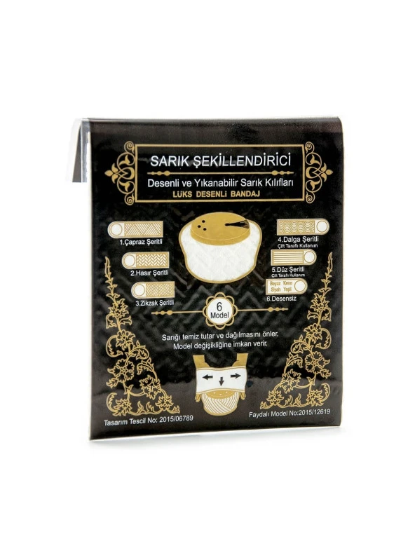 Sarık Kılıfı - Çapraz Şeritli - Sarık Şekillendirici Kılıf ürün görseli 1