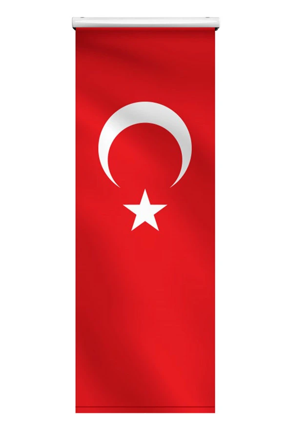 Minber Örtüsü - Storlu Perde - Türk Bayrağı Desenli ürün görseli 1