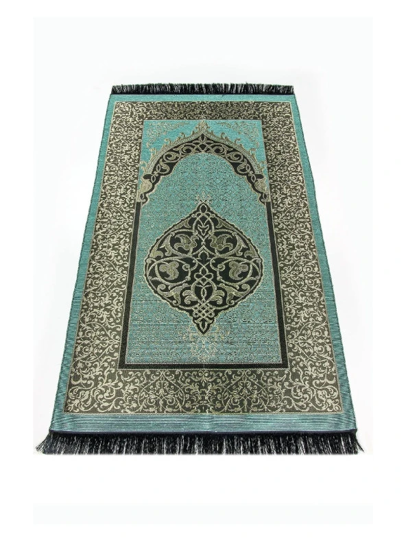 Ekonomik Osmanlı Tafta Seccade - 0150 - Yeşil ürün görseli 1