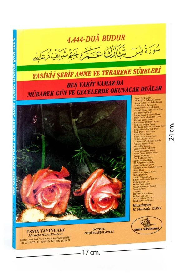 Yasin Kitabı - Orta Boy - 160 Sayfa - Çift Güllü - Esma Yayınevi - Mevlid Hediyeliği ürün görseli 1