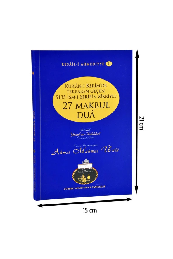 Cübbeli Ahmed Hoca 27 Makbul Dua - İsm-i Azam Kitabı-1157 ürün görseli 1