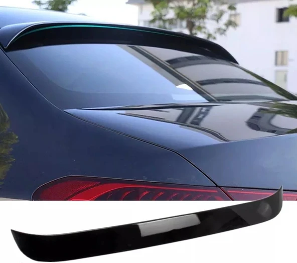 AUTOGP Mercedes w206 cam üstü spoiler siyah boyalı plastik 2020+ ürün görseli 1