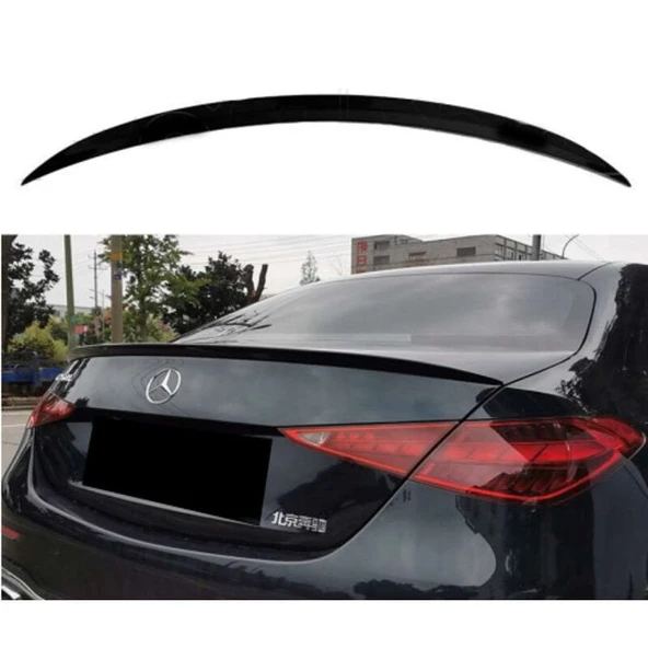 AUTOGP Mercedes w206 amg bagaj üstü spoiler siyah boyalı plastik 2020+ ürün görseli 1