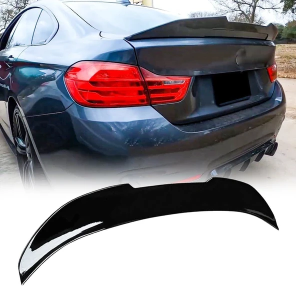 AUTOGP Bmw f36 psm bagaj üstü spoiler siyah boyalı plastik 2013 / 2017 ürün görseli 1