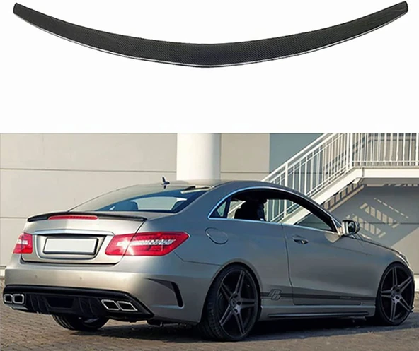 AUTOGP Mercedes w207 bagaj üstü spoiler siyah boyalı plastik 2009 / 2016 ürün görseli 1