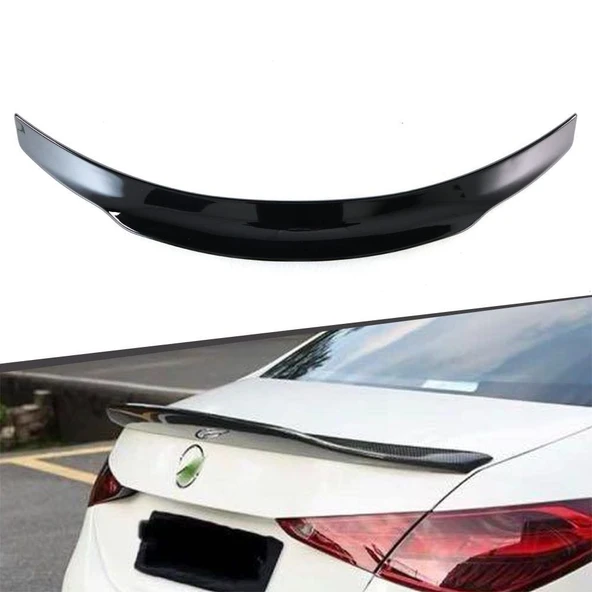 AUTOGP Mercedes w206 psm bagaj üstü spoiler siyah boyalı plastik 2020+ ürün görseli 1