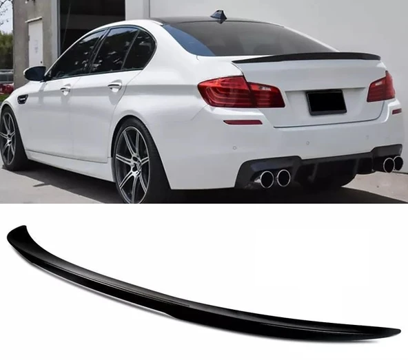 AUTOGP Bmw F10 bagaj üstü spoiler siyah boyalı plastik m-technic ürün görseli 1