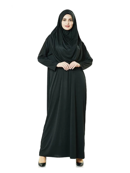 Siyah Namaz Elbiseli İbadet Seti - Resim 2