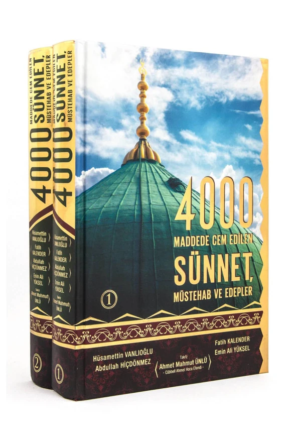 4000 Maddede Cem Edilen Sünnet Müstehap ve Edepler 2 Cilt Cübbeli Ahmet Hoca ürün görseli 1