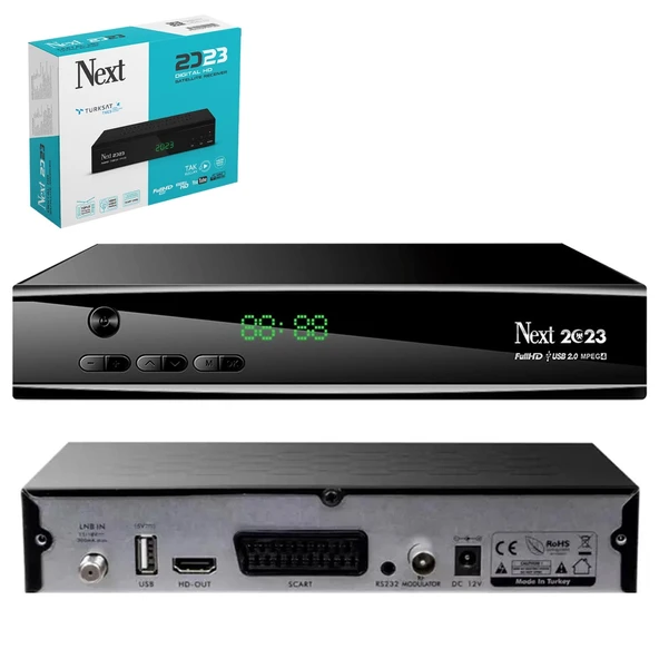 NEXT 2023 UYDU Kasalı Uydu Alıcı Dijital Full Hd + Scart Wifi Youtube Destekli ürün görseli 1