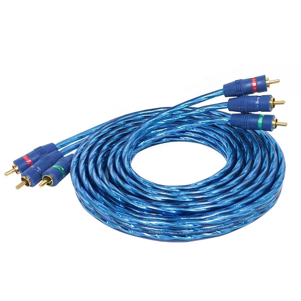 WOOD Anfi Kablosu 3 Rca 3 Rca Gold 1.8 Metre ürün görseli 1