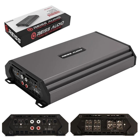 REISS AUDIO RS-Q60.4 Oto Anfi Stereo 4X60 Watt 4 Kanal ürün görseli 1
