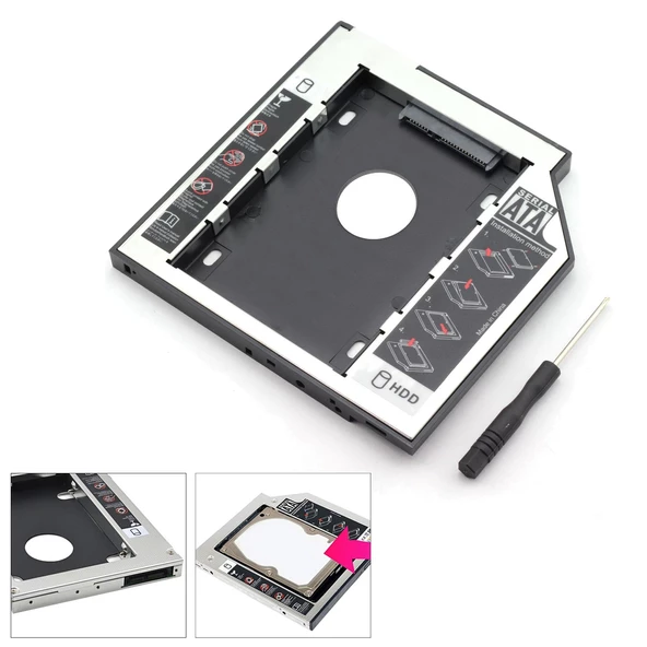 NOTEBOOK KIZAK KUTU HDD SSD 12.7MM SATA GABBLE GAB-HC127 ürün görseli 1