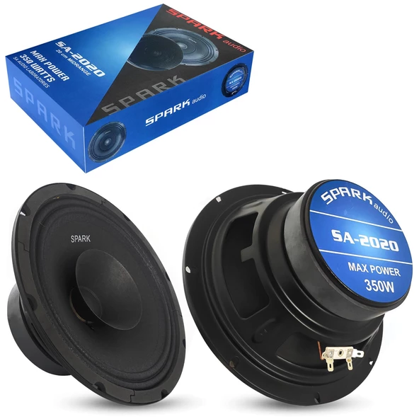 SPARK SA-2020 Oto Midrange 20cm 350 Watt 2 Adet ürün görseli 1