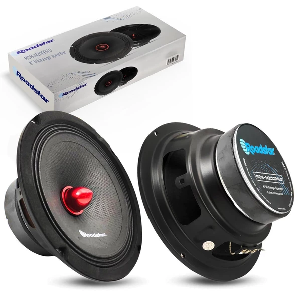 ROADSTAR RDH-M200PRO Oto Midrange 20cm 250 Watt 2 Adet ürün görseli 1
