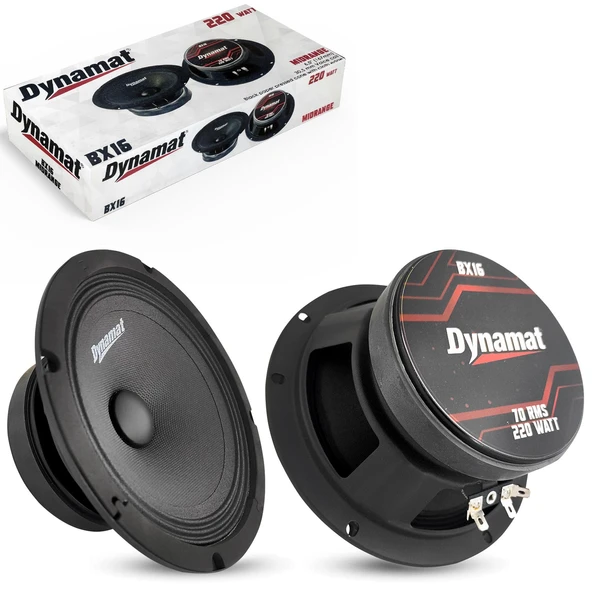 DYNAMAT BX-16 Oto Midrange 16cm 220 Watt 2 Adet ürün görseli 1