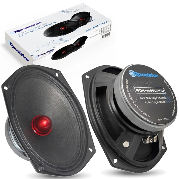 ROADSTAR RDH-M690PRO Oto Midrange Oval 6X9 İnç 500 Watt 2 Adet ürün görseli 1