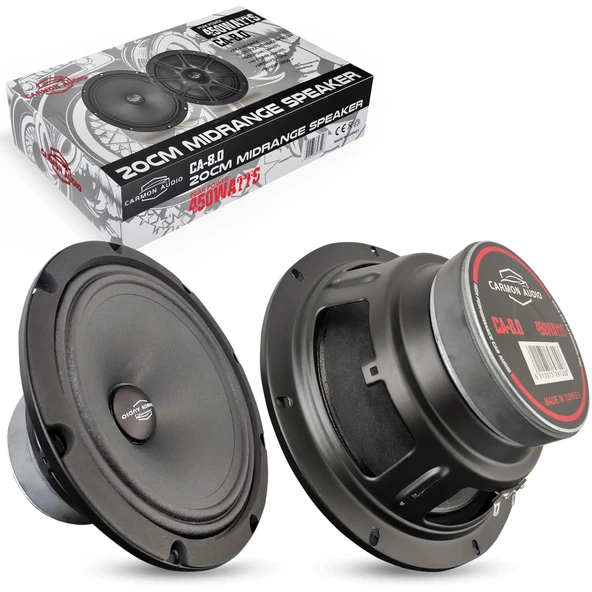 CARMON CA-8.0 Oto Midrange 20cm 450 Watt 2 Adet ürün görseli 1