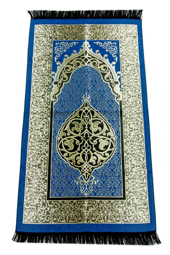 Ekonomik Osmanlı Tafta Seccade - 0150 - Lacivert Renk ürün görseli 1
