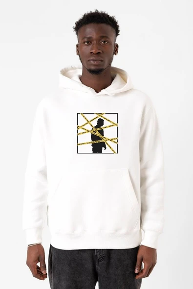 The Mentalist Crime Scene Tape Beyaz Erkek 3ip Kapşonlu Sweatshirt ürün görseli 1