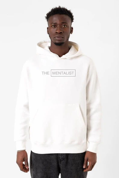 The Mentalist Lettern Beyaz Erkek 3ip Kapşonlu Sweatshirt ürün görseli 1