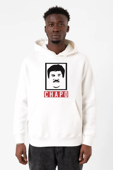 El Chapo Gangster Swagger Beyaz Erkek 3ip Kapşonlu Sweatshirt ürün görseli 1
