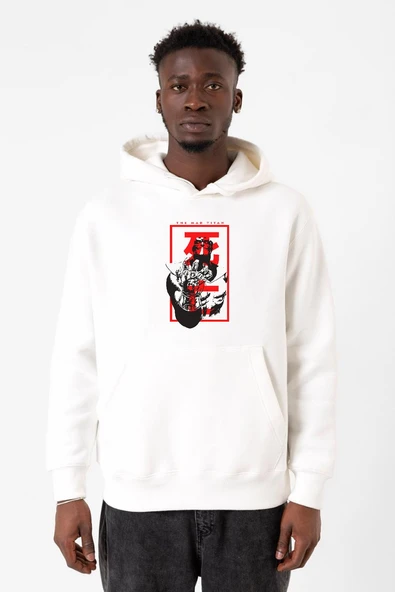 The Mad Titan Thanos Beyaz Erkek 3ip Kapşonlu Sweatshirt ürün görseli 1