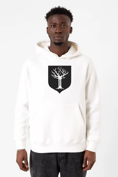 GOT House Forrester Beyaz Erkek 3ip Kapşonlu Sweatshirt ürün görseli 1