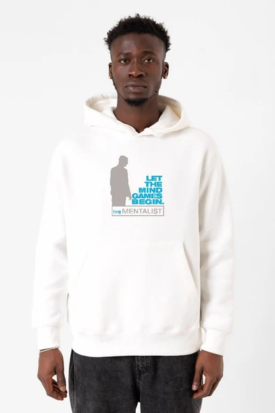 The Mentalist Let The Mind Beyaz Erkek 3ip Kapşonlu Sweatshirt ürün görseli 1