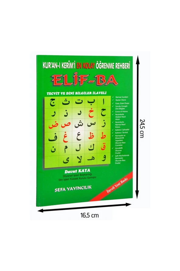 Kur'an-ı Kerimi En Kolay Öğrenme Rehberi Elif-Ba-1670 ürün görseli 1
