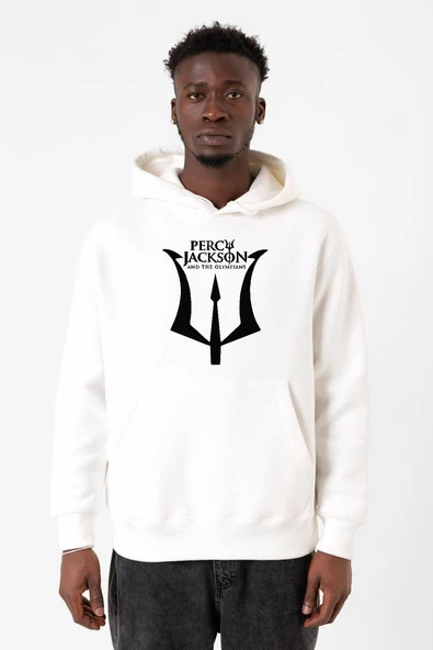 Percy Jackson And The Olympians Beyaz Erkek 3ip Kapşonlu Sweatshirt ürün görseli 1